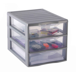Module de rangement gris et...