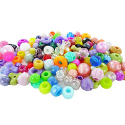 Perles plastique assorties...
