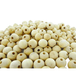 Perles bois naturelles 10mm...