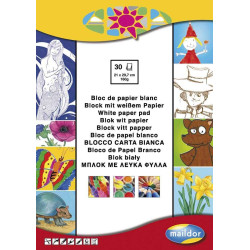 Bloc peinture blanc 21x29,7...