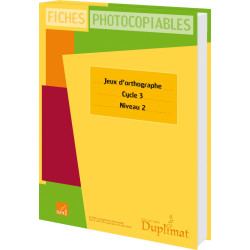 JEUX D'ORTHOGRAPHE - CYCLE...