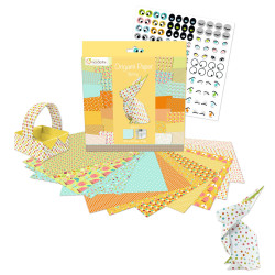 Origami paper spring