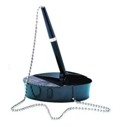 Stylo bille sur socle noir