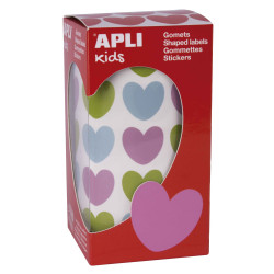 Gommettes coeur multicolore...