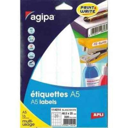 Etiquettes 48,5x25mm blanche