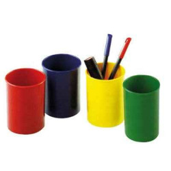 Pot a crayons rond opaque,