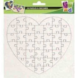 Puzzles cœur en carton 40...