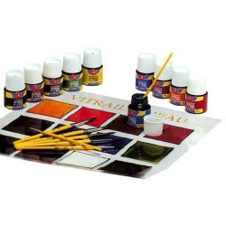 ?Peinture vitrail a l'eau...