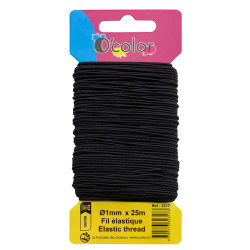 1 bobine fil elastique noir...