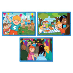 Lot de 3 puzzles souples 30...
