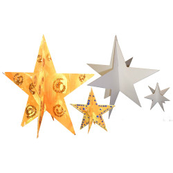 ?Lot de 30 etoiles grand...