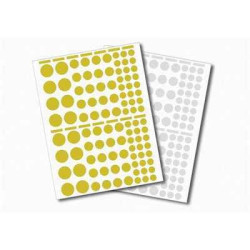 Gommettes rondes 2 fs or +...
