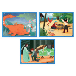 Lot de 3 puzzles souples 48...