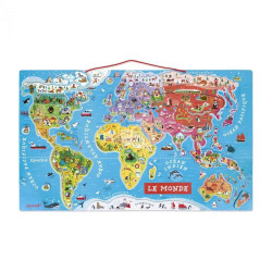 Carte du monde magnetique