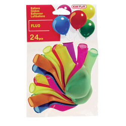 ?24 ballons fluo